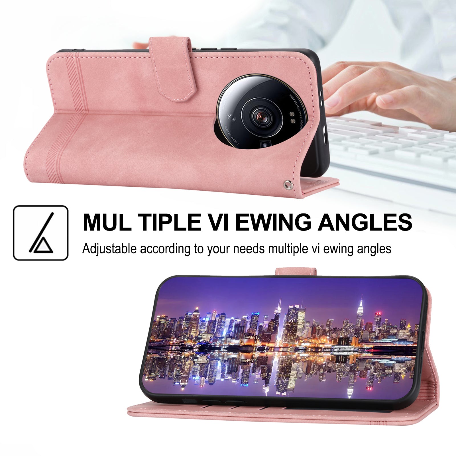 DIERFENG DF-03 Phone Case for Xiaomi 12S Ultra 5G Wallet Stand PU Leather Shockproof Line Imprinted Cover DIERFENG DF-03 Phone Case for Xiaomi 12S Ultra 5G Wallet Stand PU Leather Shockproof Line Imprinted Cover